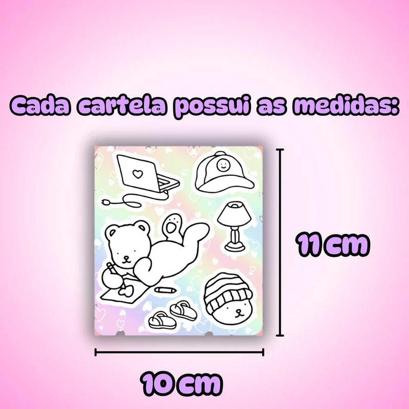 Adesivos para Colorir Bobbie Goods – Tema Cozy Comfy - Camcol