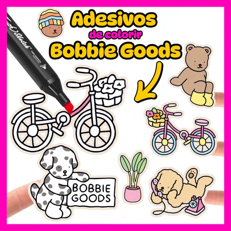 Adesivos para Colorir Bobbie Goods – Tema Cozy Comfy - Camcol