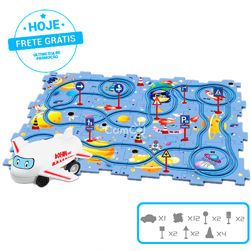 Puzzle Super Veloz - Pista Quebra Cabeça - Minha loja