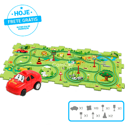 Puzzle Super Veloz - Pista Quebra Cabeça - Minha loja